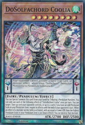 DoSolfachord Coolia [RA05-EN018] - Rarity Collection 5 1st Edition - Super Rare - Trinity Hobby