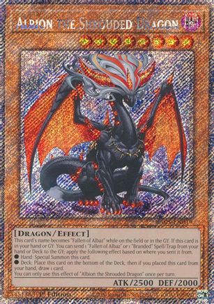 Albion the Shrouded Dragon (Platinum Secret Rare) [RA05-EN019] - Rarity Collection 5 1st Edition - Platinum Secret Rare - Trinity Hobby