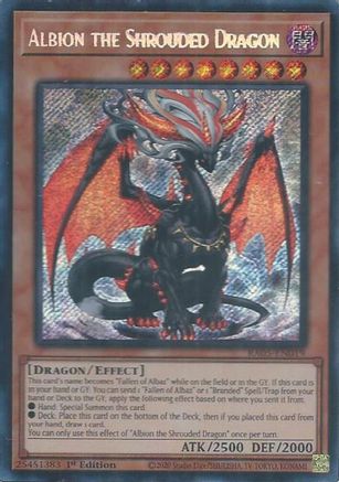 Albion the Shrouded Dragon (Secret Rare) [RA05-EN019] - Rarity Collection 5 1st Edition - Secret Rare - Trinity Hobby