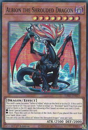 Albion the Shrouded Dragon [RA05-EN019] - Rarity Collection 5 1st Edition - Super Rare - Trinity Hobby
