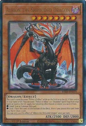 Albion the Shrouded Dragon (Ultimate Rare) [RA05-EN019] - Rarity Collection 5 1st Edition - Ultimate Rare - Trinity Hobby