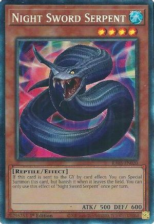 Night Sword Serpent (Collector's Rare) [RA05-EN020] - Rarity Collection 5 1st Edition - Collector's Rare - Trinity Hobby