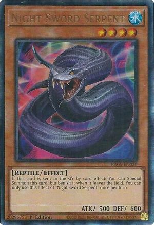 Night Sword Serpent (Ultimate Rare) [RA05-EN020] - Rarity Collection 5 1st Edition - Ultimate Rare - Trinity Hobby