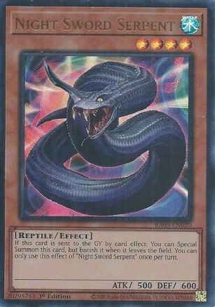 Night Sword Serpent (Ultra Rare) [RA05-EN020] - Rarity Collection 5 1st Edition - Ultra Rare - Trinity Hobby