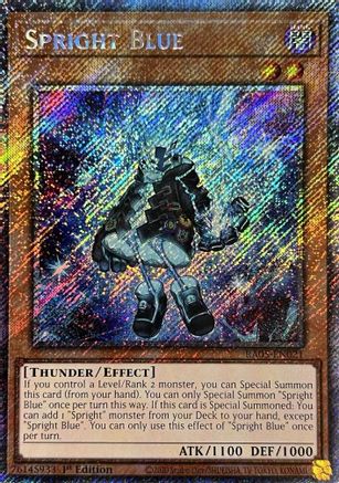 Spright Blue (Platinum Secret Rare) [RA05-EN021] - Rarity Collection 5 1st Edition - Platinum Secret Rare - Trinity Hobby