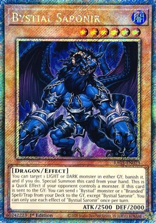 Bystial Saronir (Platinum Secret Rare) [RA05-EN023] - Rarity Collection 5 1st Edition - Platinum Secret Rare - Trinity Hobby