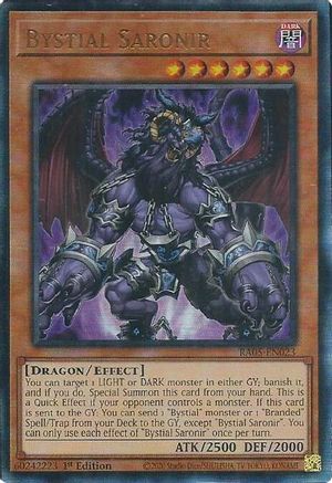 Bystial Saronir (Ultimate Rare) [RA05-EN023] - Rarity Collection 5 1st Edition - Ultimate Rare - Trinity Hobby
