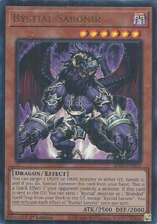Bystial Saronir (Ultra Rare) [RA05-EN023] - Rarity Collection 5 1st Edition - Ultra Rare - Trinity Hobby