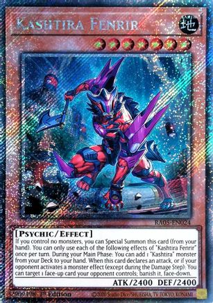 Kashtira Fenrir (Platinum Secret Rare) [RA05-EN024] - Rarity Collection 5 1st Edition - Platinum Secret Rare - Trinity Hobby