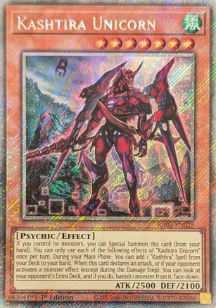 Kashtira Unicorn (Platinum Secret Rare) [RA05-EN025] - Rarity Collection 5 1st Edition - Platinum Secret Rare - Trinity Hobby