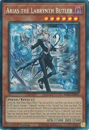 Arias the Labrynth Butler (Collector's Rare) [RA05-EN028] - Rarity Collection 5 1st Edition - Collector's Rare - Trinity Hobby