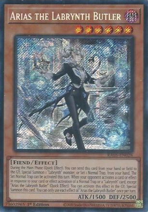 Arias the Labrynth Butler (Secret Rare) [RA05-EN028] - Rarity Collection 5 1st Edition - Secret Rare - Trinity Hobby