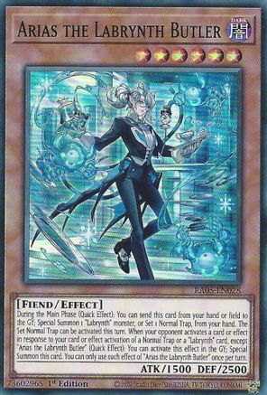 Arias the Labrynth Butler [RA05-EN028] - Rarity Collection 5 1st Edition - Super Rare - Trinity Hobby