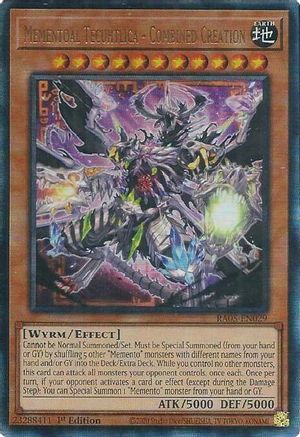 Mementoal Tecuhtlica - Combined Creation (Ultimate Rare) [RA05-EN029] - Rarity Collection 5 1st Edition - Ultimate Rare - Trinity Hobby