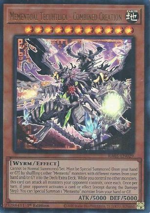 Mementoal Tecuhtlica - Combined Creation (Ultra Rare) [RA05-EN029] - Rarity Collection 5 1st Edition - Ultra Rare - Trinity Hobby