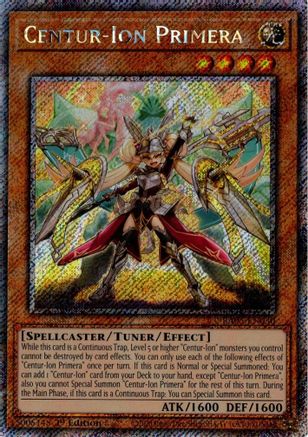 Centur-Ion Primera (Platinum Secret Rare) [RA05-EN030] - Rarity Collection 5 1st Edition - Platinum Secret Rare - Trinity Hobby