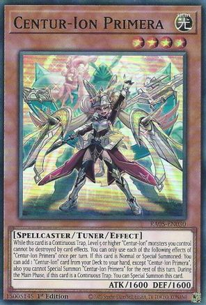 Centur-Ion Primera [RA05-EN030] - Rarity Collection 5 1st Edition - Super Rare - Trinity Hobby