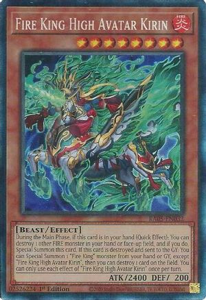Fire King High Avatar Kirin (Collector's Rare) [RA05-EN032] - Rarity Collection 5 1st Edition - Collector's Rare - Trinity Hobby