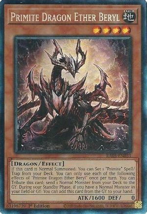 Primite Dragon Ether Beryl (Collector's Rare) [RA05-EN033] - Rarity Collection 5 1st Edition - Collector's Rare - Trinity Hobby