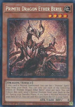 Primite Dragon Ether Beryl (Secret Rare) [RA05-EN033] - Rarity Collection 5 1st Edition - Secret Rare - Trinity Hobby