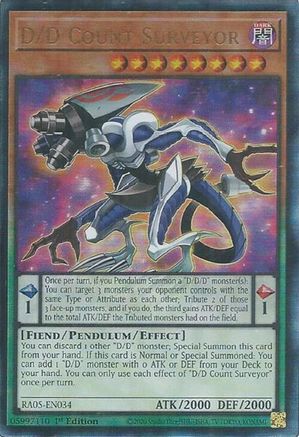 D/D Count Surveyor (Ultimate Rare) [RA05-EN034] - Rarity Collection 5 1st Edition - Ultimate Rare - Trinity Hobby