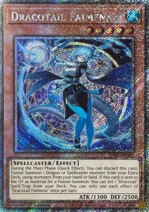 Dracotail Faimena (Platinum Secret Rare) [RA05-EN035] - Rarity Collection 5 1st Edition - Platinum Secret Rare - Trinity Hobby