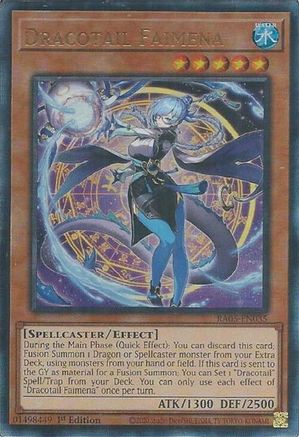 Dracotail Faimena (Ultimate Rare) [RA05-EN035] - Rarity Collection 5 1st Edition - Ultimate Rare - Trinity Hobby