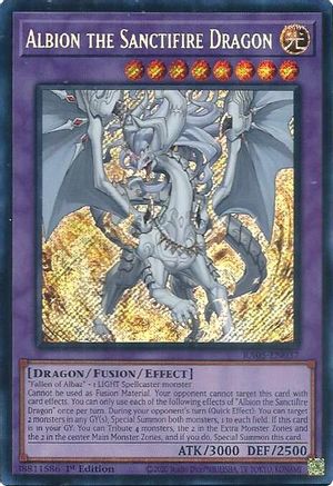 Albion the Sanctifire Dragon (Secret Rare) [RA05-EN037] - Rarity Collection 5 1st Edition - Secret Rare - Trinity Hobby