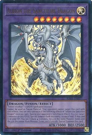 Albion the Sanctifire Dragon (Ultra Rare) [RA05-EN037] - Rarity Collection 5 1st Edition - Ultra Rare - Trinity Hobby
