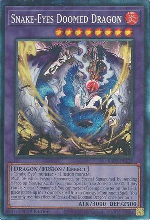 Snake-Eyes Doomed Dragon (Collector's Rare) [RA05-EN039] - Rarity Collection 5 1st Edition - Collector's Rare - Trinity Hobby