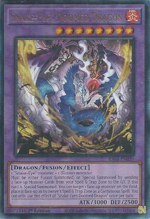 Snake-Eyes Doomed Dragon (Ultimate Rare) [RA05-EN039] - Rarity Collection 5 1st Edition - Ultimate Rare - Trinity Hobby