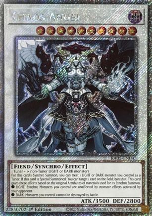 Chaos Angel (Platinum Secret Rare) [RA05-EN043] - Rarity Collection 5 1st Edition - Platinum Secret Rare - Trinity Hobby
