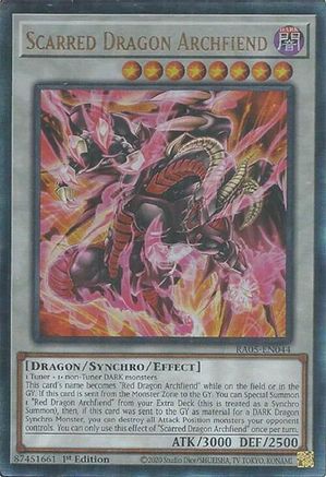 Scarred Dragon Archfiend (Ultimate Rare) [RA05-EN044] - Rarity Collection 5 1st Edition - Ultimate Rare - Trinity Hobby