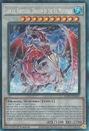 Lancea, Ancestral Dragon of the Ice Mountain (Collector's Rare) [RA05-EN045] - Rarity Collection 5 1st Edition - Collector's Rare - Trinity Hobby