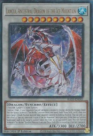 Lancea, Ancestral Dragon of the Ice Mountain (Ultimate Rare) [RA05-EN045] - Rarity Collection 5 1st Edition - Ultimate Rare - Trinity Hobby
