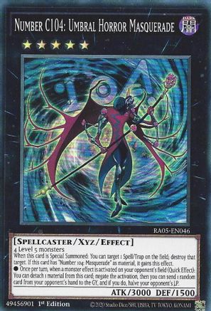 Number C104: Umbral Horror Masquerade [RA05-EN046] - Rarity Collection 5 1st Edition - Super Rare - Trinity Hobby