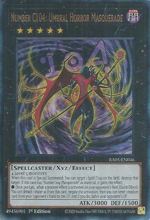 Number C104: Umbral Horror Masquerade (Ultimate Rare) [RA05-EN046] - Rarity Collection 5 1st Edition - Ultimate Rare - Trinity Hobby