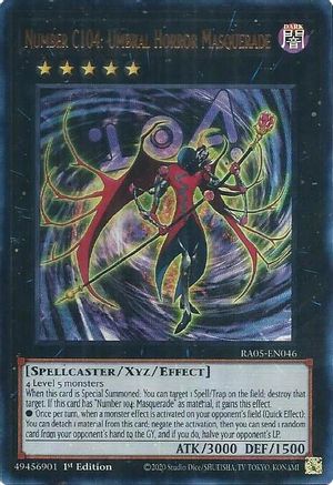 Number C104: Umbral Horror Masquerade (Ultra Rare) [RA05-EN046] - Rarity Collection 5 1st Edition - Ultra Rare - Trinity Hobby