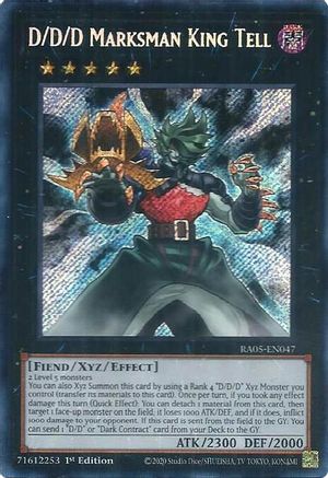 D/D/D Marksman King Tell (Secret Rare) [RA05-EN047] - Rarity Collection 5 1st Edition - Secret Rare - Trinity Hobby