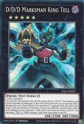 D/D/D Marksman King Tell [RA05-EN047] - Rarity Collection 5 1st Edition - Super Rare - Trinity Hobby