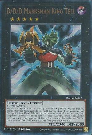 D/D/D Marksman King Tell (Ultimate Rare) [RA05-EN047] - Rarity Collection 5 1st Edition - Ultimate Rare - Trinity Hobby