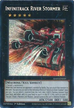Infinitrack River Stormer (Secret Rare) [RA05-EN049] - Rarity Collection 5 1st Edition - Secret Rare - Trinity Hobby
