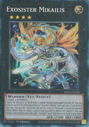 Exosister Mikailis (Collector's Rare) [RA05-EN050] - Rarity Collection 5 1st Edition - Collector's Rare - Trinity Hobby