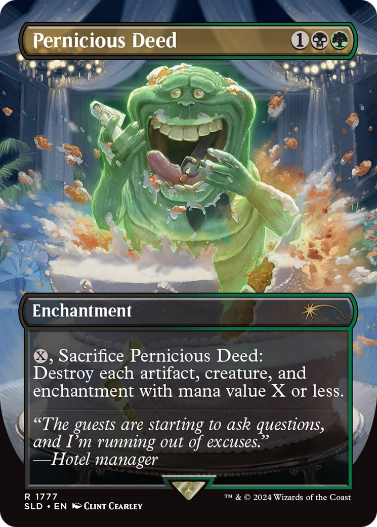 Pernicious Deed  [Foil]  (SLD-1777) - [Secret Lair Drop] (Borderless) - Trinity Hobby