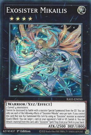 Exosister Mikailis [RA05-EN050] - Rarity Collection 5 1st Edition - Super Rare - Trinity Hobby