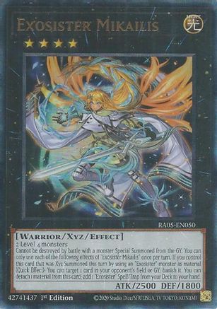 Exosister Mikailis (Ultimate Rare) [RA05-EN050] - Rarity Collection 5 1st Edition - Ultimate Rare - Trinity Hobby