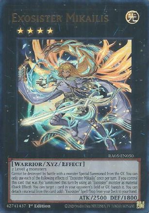 Exosister Mikailis (Ultra Rare) [RA05-EN050] - Rarity Collection 5 1st Edition - Ultra Rare - Trinity Hobby