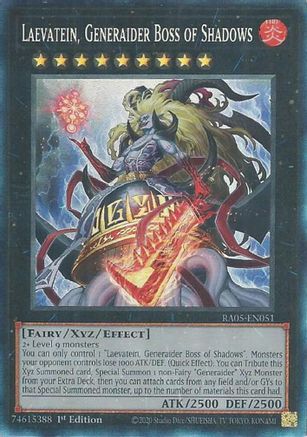 Laevatein, Generaider Boss of Shadows (Collector's Rare) [RA05-EN051] - Rarity Collection 5 1st Edition - Collector's Rare - Trinity Hobby