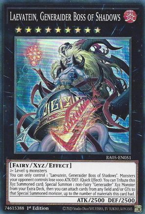Laevatein, Generaider Boss of Shadows [RA05-EN051] - Rarity Collection 5 1st Edition - Super Rare - Trinity Hobby