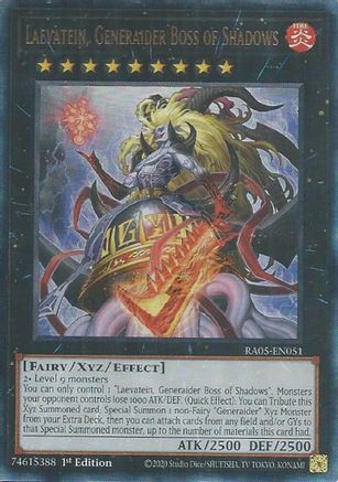 Laevatein, Generaider Boss of Shadows (Ultimate Rare) [RA05-EN051] - Rarity Collection 5 1st Edition - Ultimate Rare - Trinity Hobby